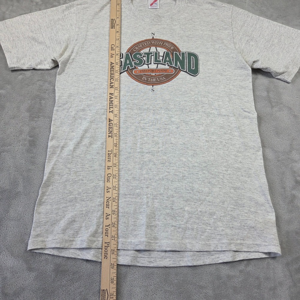 Vintage 90s Jerzees Eastland Freeport Maine T Shirt XL Made in USA Single Stitch - Picture 3 of 6